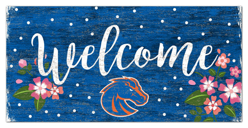 Boise State Broncos 0964-Welcome Floral 6x12