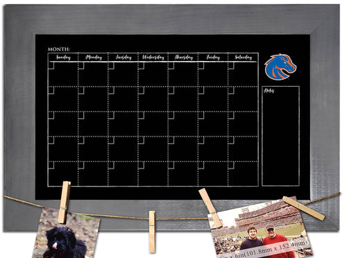 Boise State Broncos 1014-Monthly Chalkboard with frame  & clothespins