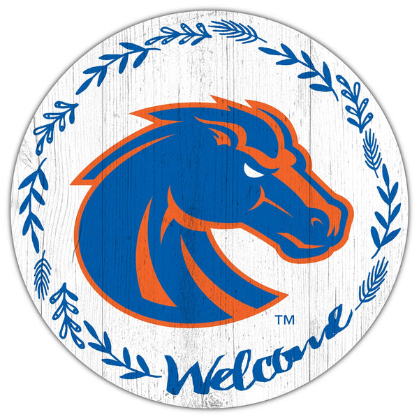 Boise State Broncos 1019-Welcome 12in Circle