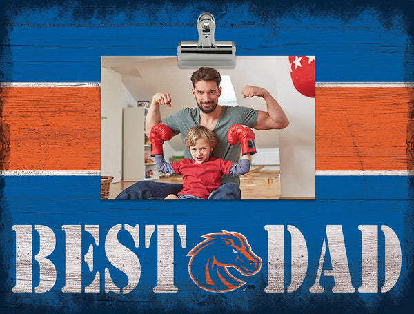Boise State Broncos 2016-Best Dad Striped Clip Frame