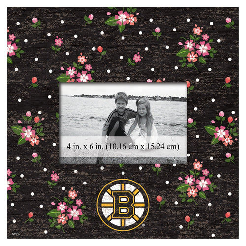 Boston Bruins 0965-Floral 10x10 Frame