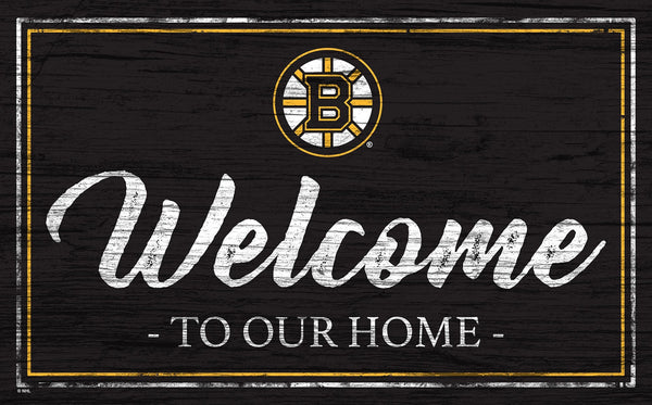 Boston Bruins 0977-Welcome Team Color 11x19