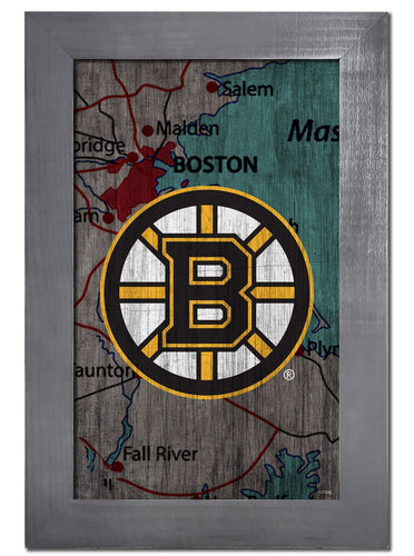 Boston Bruins 0985-City Map 11x19