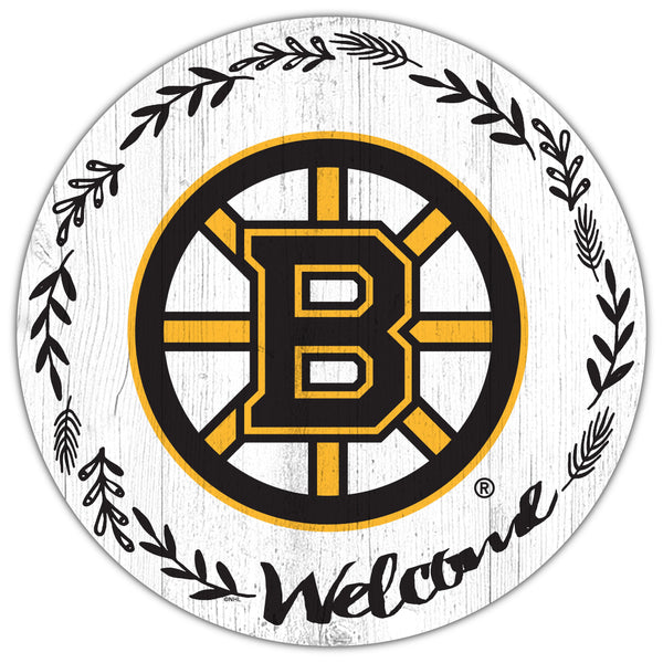 Boston Bruins 1019-Welcome 12in Circle