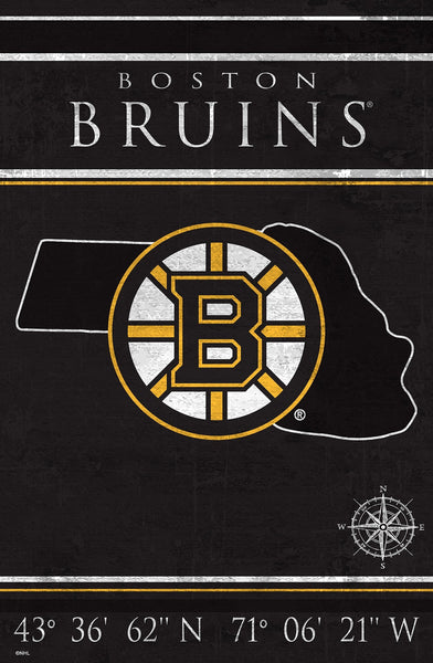 Boston Bruins 1038-Coordinates 17x26