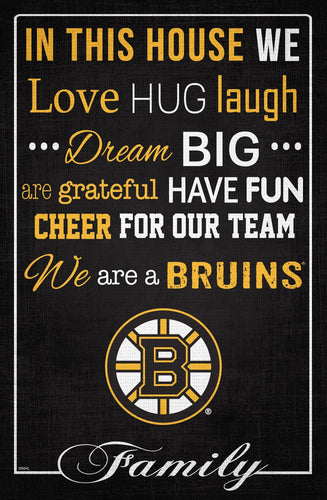 Boston Bruins 1039-In This House 17x26