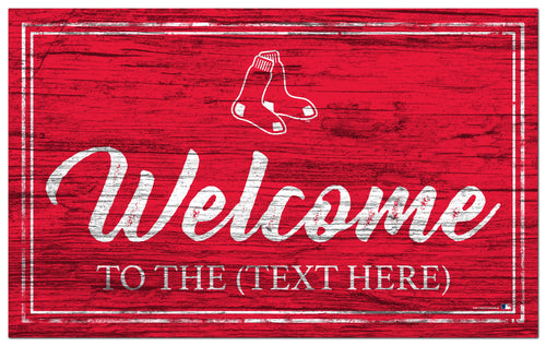 Boston Red Sox 0977-Welcome Team Color 11x19
