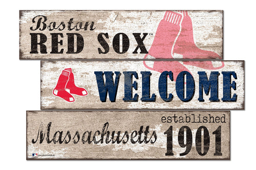 Boston Red Sox 1027-Welcome 3 Plank