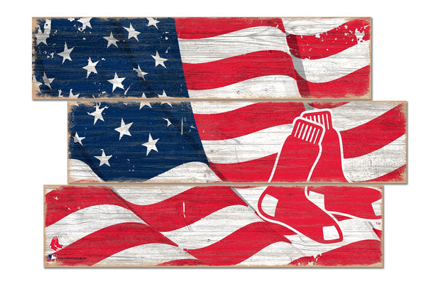 Boston Red Sox 1028-Flag 3 Plank