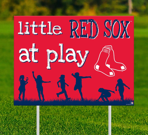 Boston Red Sox 2031-18X24 Little fans at play 2 sided yard sign