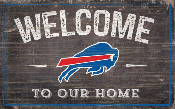 Buffalo Bills 0913-11x19 inch Welcome Sign