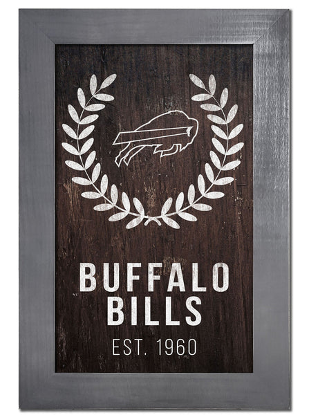 Buffalo Bills 0986-Laurel Wreath 11x19