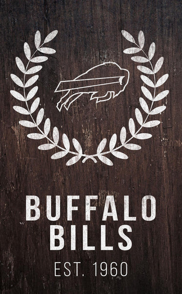 Buffalo Bills 0986-Laurel Wreath 11x19