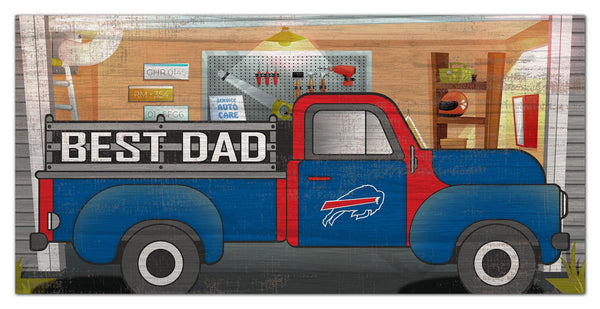 Buffalo Bills 1078-6X12 Best Dad truck sign