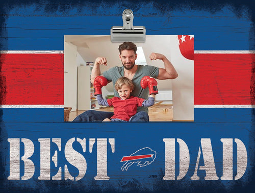 Buffalo Bills 2016-Best Dad Striped Clip Frame