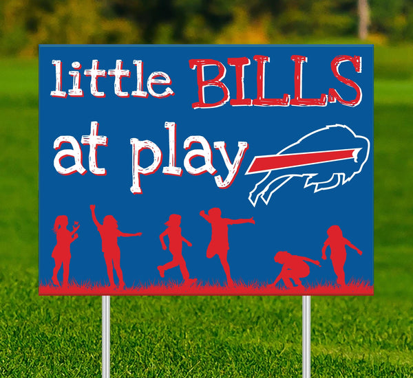 Buffalo Bills 2031-18X24 Little fans at play 2 sided yard sign