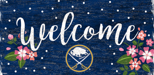 Buffalo Sabres 0964-Welcome Floral 6x12