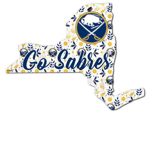 Buffalo Sabres 0974-Floral State - 12"