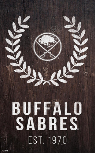 Buffalo Sabres 0986-Laurel Wreath 11x19