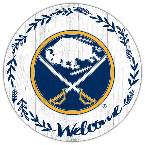Buffalo Sabres 1019-Welcome 12in Circle