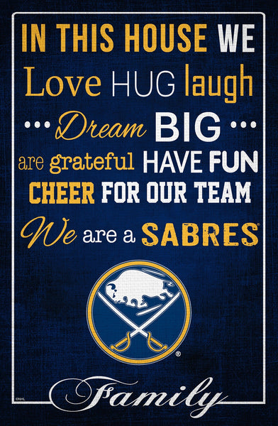 Buffalo Sabres 1039-In This House 17x26