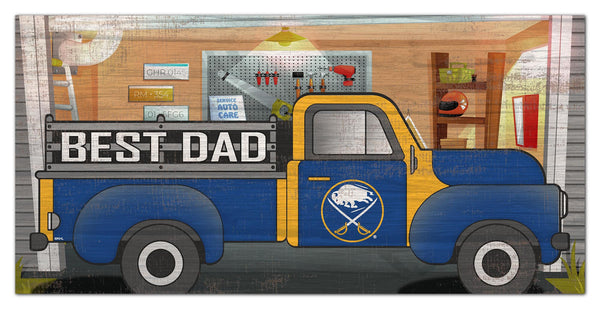 Buffalo Sabres 1078-6X12 Best Dad truck sign