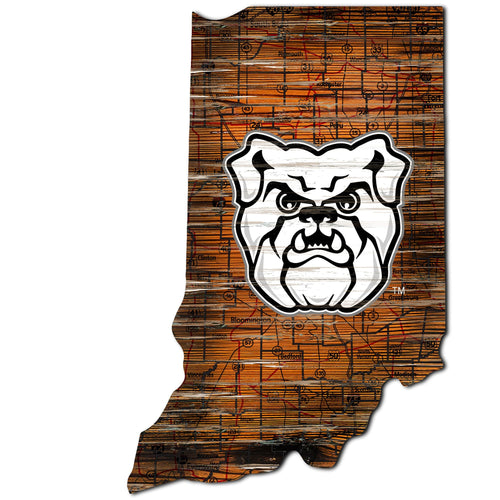 Butler Bulldogs 0728-24in Distressed State
