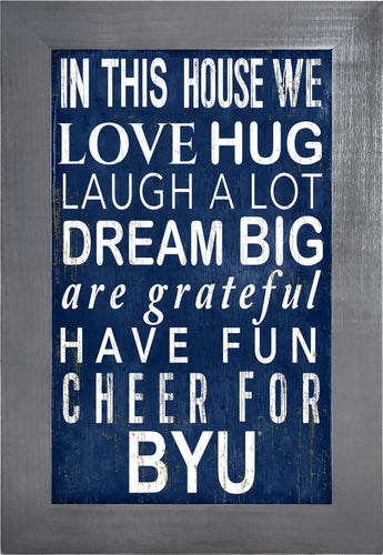 BYU Cougars 0725-Color In This House 11x19