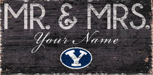 BYU Cougars 0732-Mr. and Mrs. 6x12