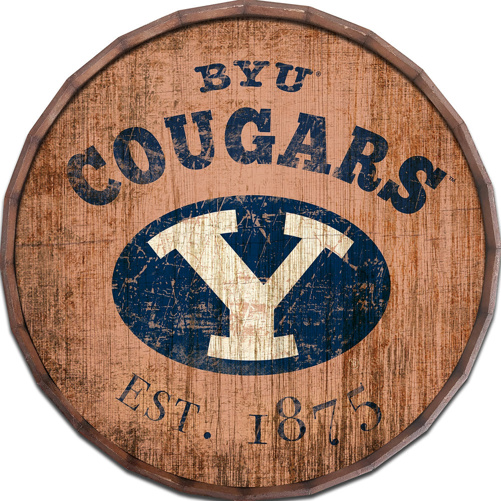 BYU Cougars 0938-Est date barrel top 16"