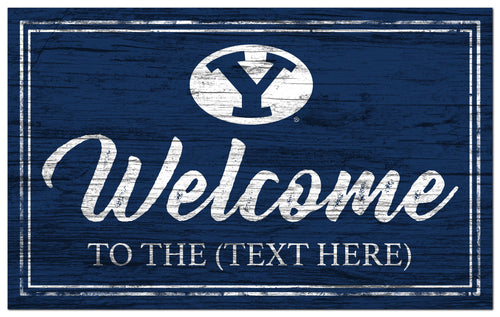 BYU Cougars 0977-Welcome Team Color 11x19