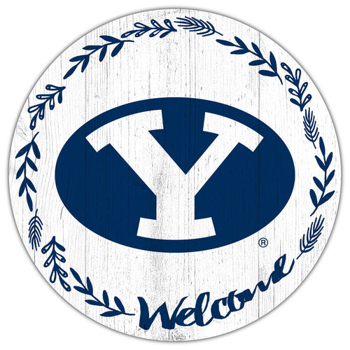 BYU Cougars 1019-Welcome 12in Circle