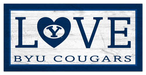 BYU Cougars 1066-Love 6x12