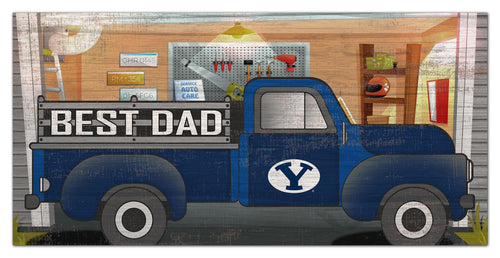 BYU Cougars 1078-6X12 Best Dad truck sign