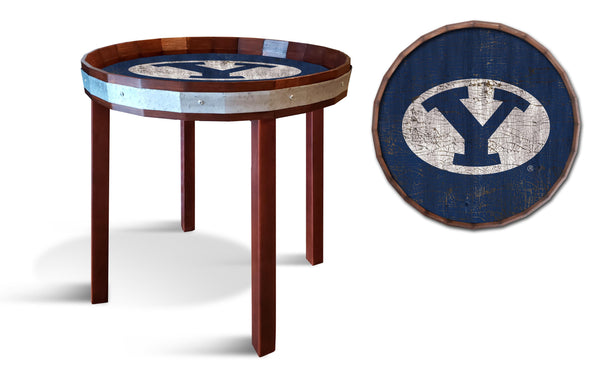 BYU Cougars 1092-24" Barrel top end table