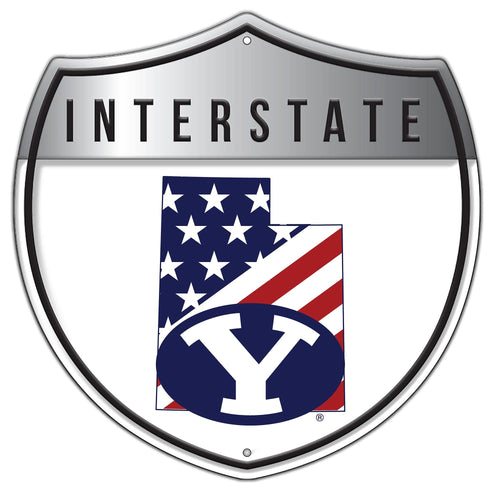 BYU Cougars 2006-Patriotic interstate sign