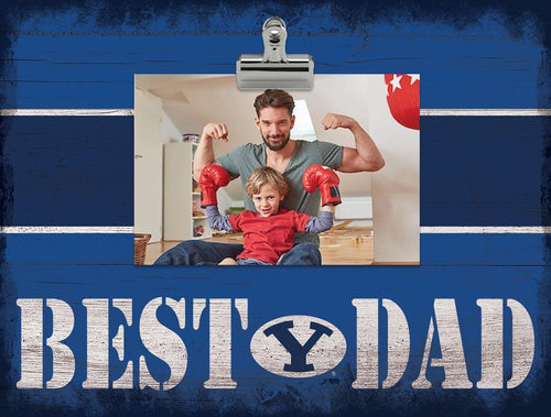 BYU Cougars 2016-Best Dad Striped Clip Frame