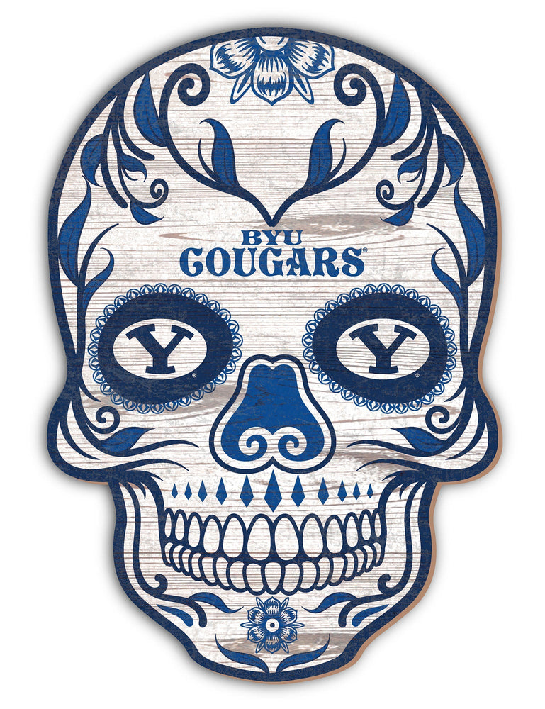 BYU Cougars 2044-12�? Sugar Skull Sign
