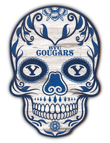 BYU Cougars 2044-12�? Sugar Skull Sign