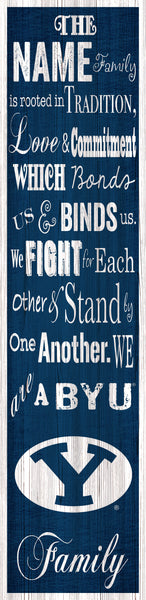 BYU Cougars P0891-Family Banner 6x24
