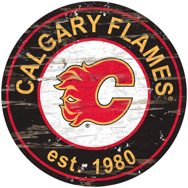 Calgary Flames 0659-Established Date Round