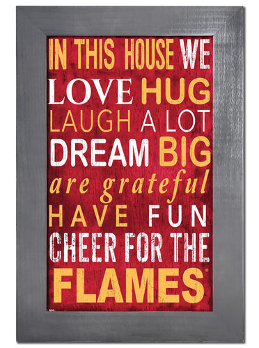 Calgary Flames 0725-Color In This House 11x19
