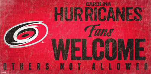 Carolina Hurricanes 0847-Fans Welcome 6x12