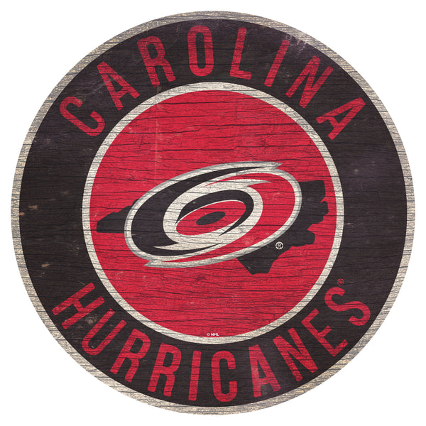 Carolina Hurricanes 0866-12in Circle w/State
