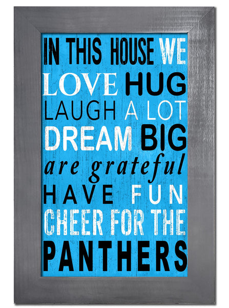 Carolina Panthers 0725-Color In This House 11x19