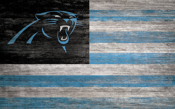 Carolina Panthers 0940-Flag 11x19