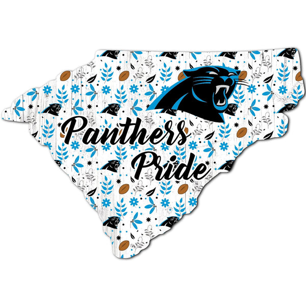 Carolina Panthers 0974-Floral State - 12"