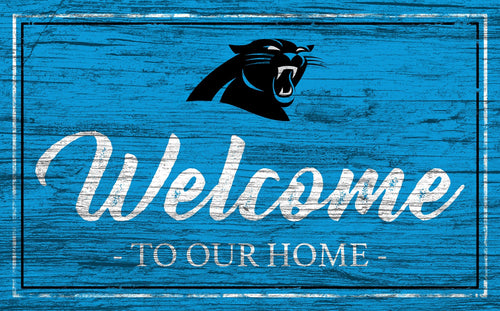Carolina Panthers 0977-Welcome Team Color 11x19