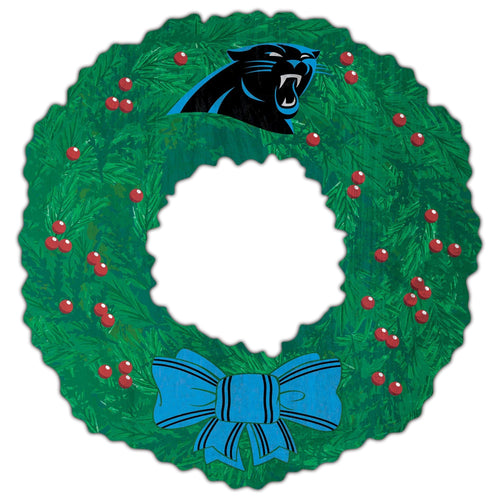 Carolina Panthers 1048-Team Wreath 16in