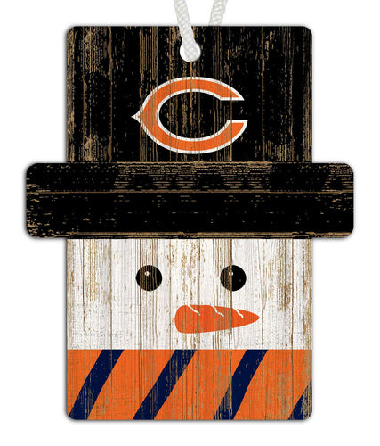 Chicago Bears 0980-Snowman Ornament 4.5in